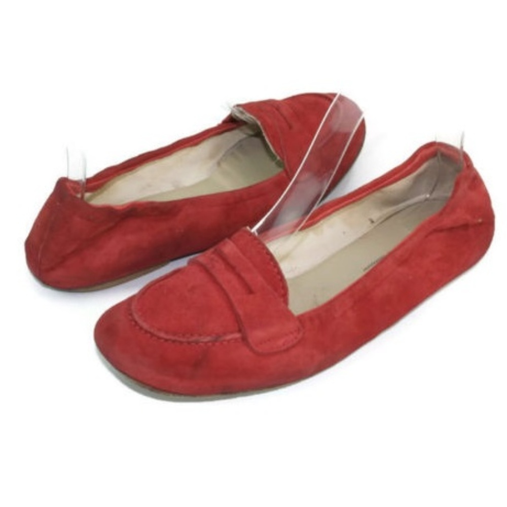 Anniel Women's Red Moccasin Penny Loafers Sz EU 37